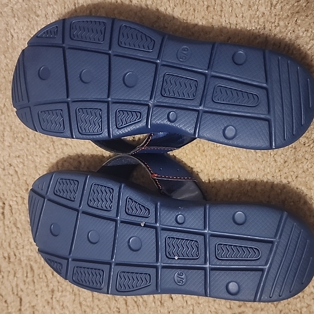 Womens Small Patriotic Sandals - Red, White, and Blue - Picture 2 of 4